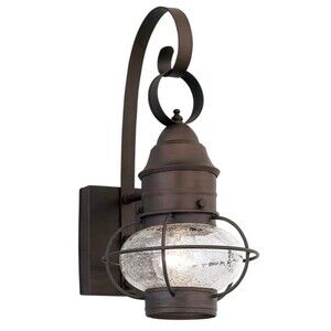Nantucket 14-1/2" Outdoor Wall Light Lantern Sconce Rustic Farmhouse
